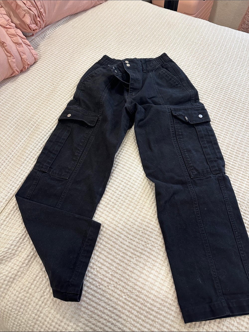 GAP Women's Black Boyfriend Cargo Jeans